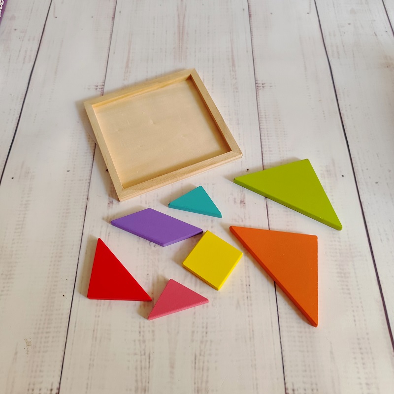 تانگرام چوبی مربع